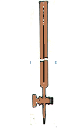 Şelbahlı Düz Büret A Class Amber Teflon (PTFE)Musluklu